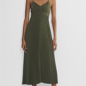Aritzia Celebrate Dress – Dark Olive (Size 10, NWT)